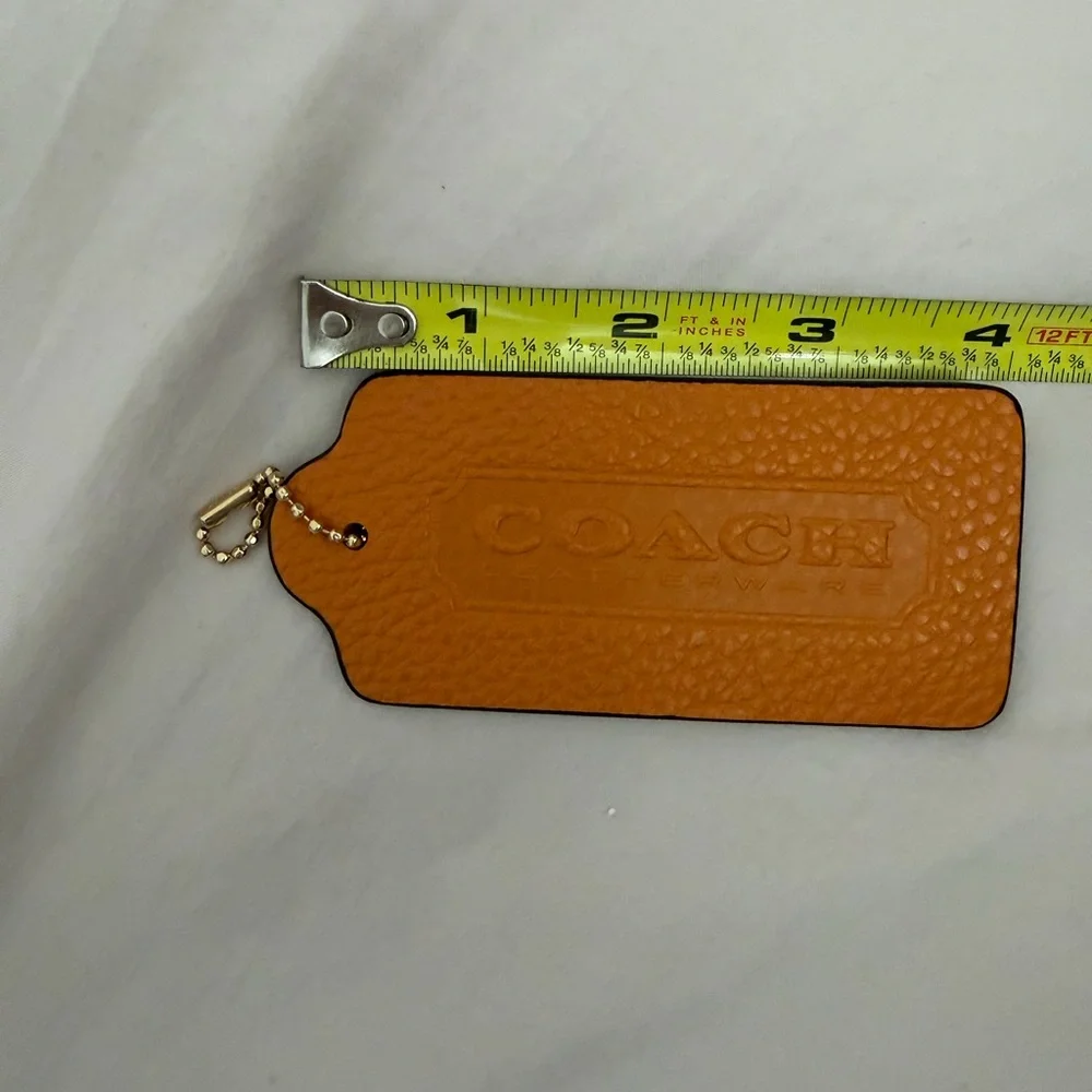 Coach Tan Leather Tag - Picture 2 of 5